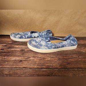Tom's floral print slip ons